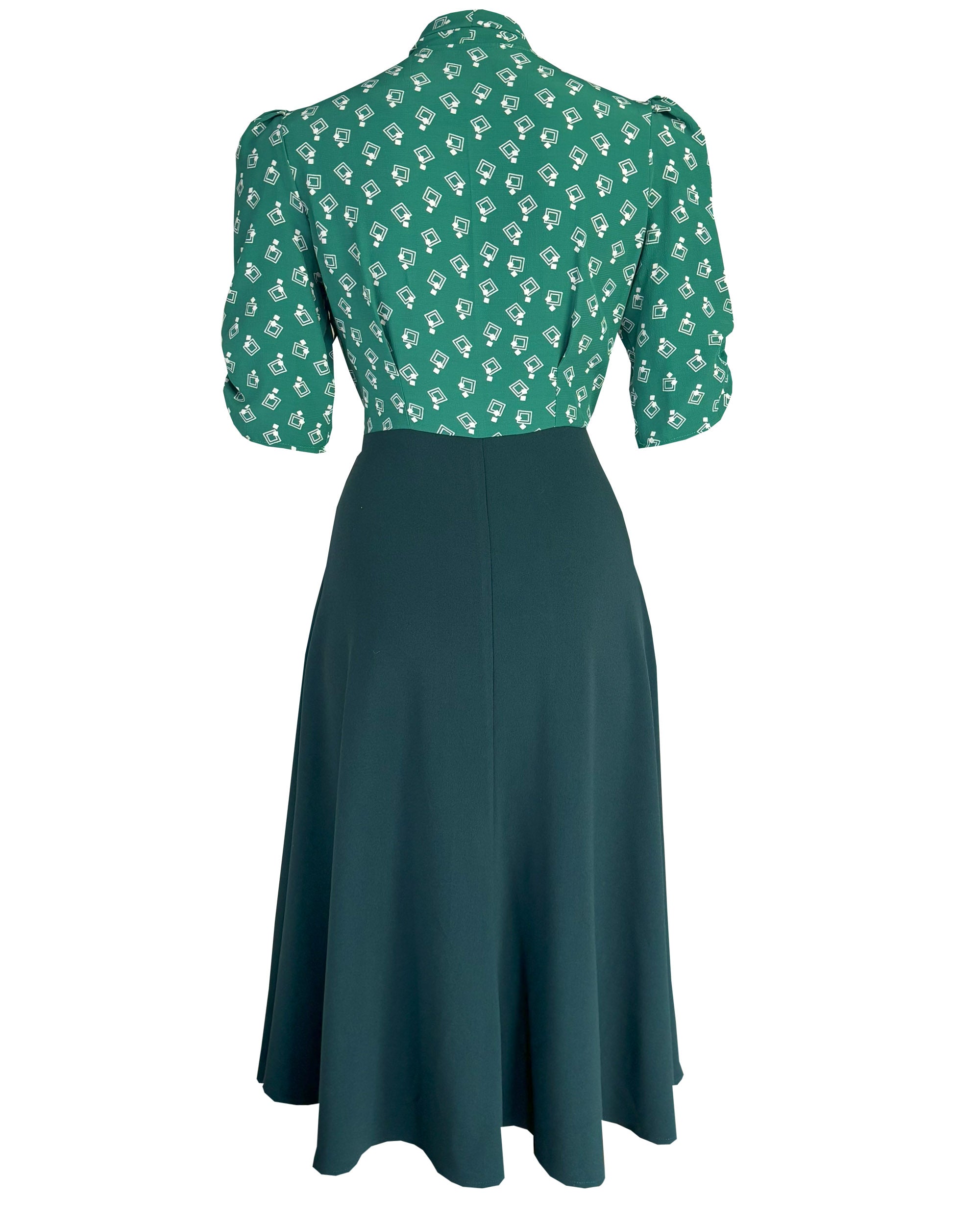 1930s Jitterbug Dress - Dia Deco Emerald
