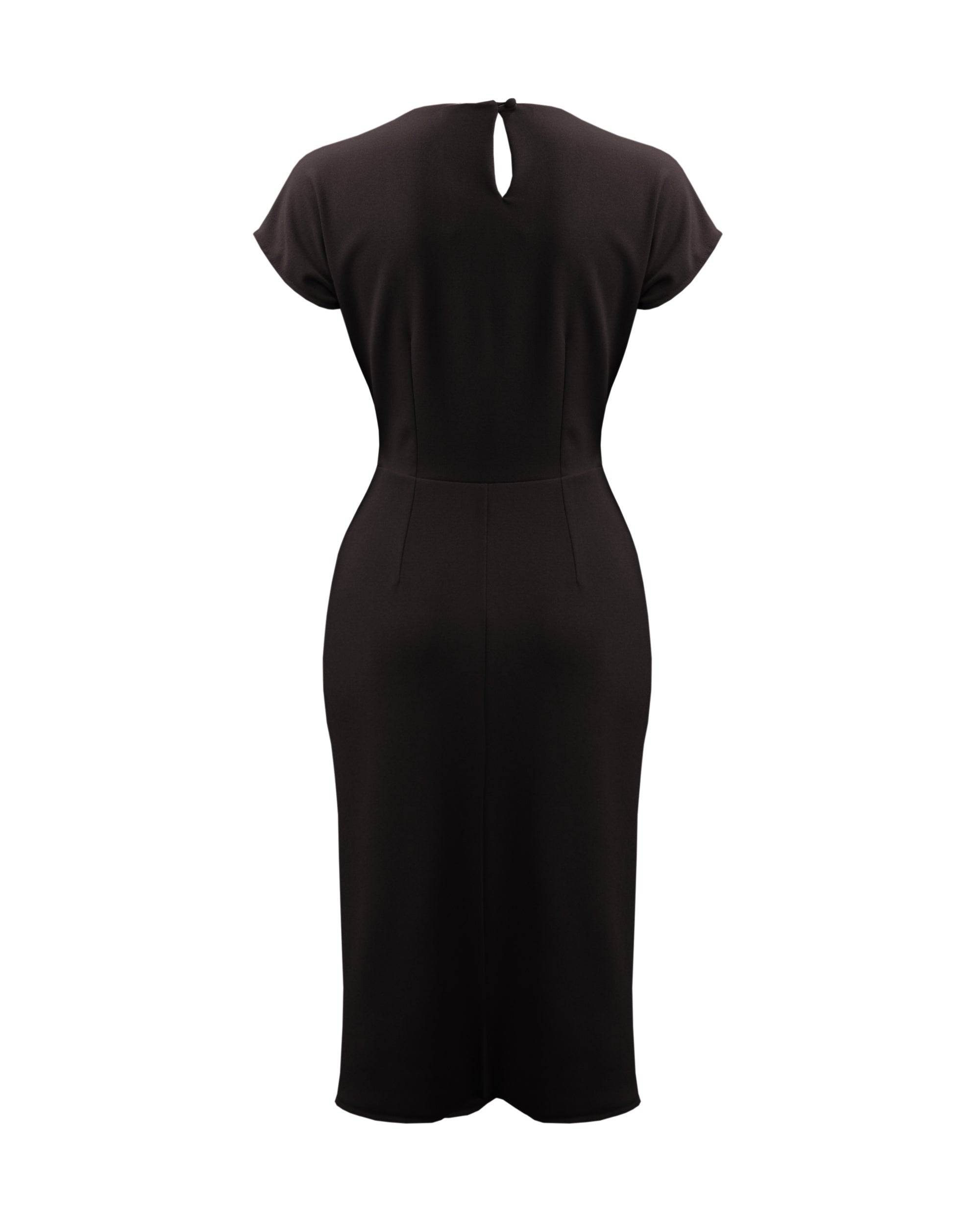 40s Hayworth Dress - Black Crepe