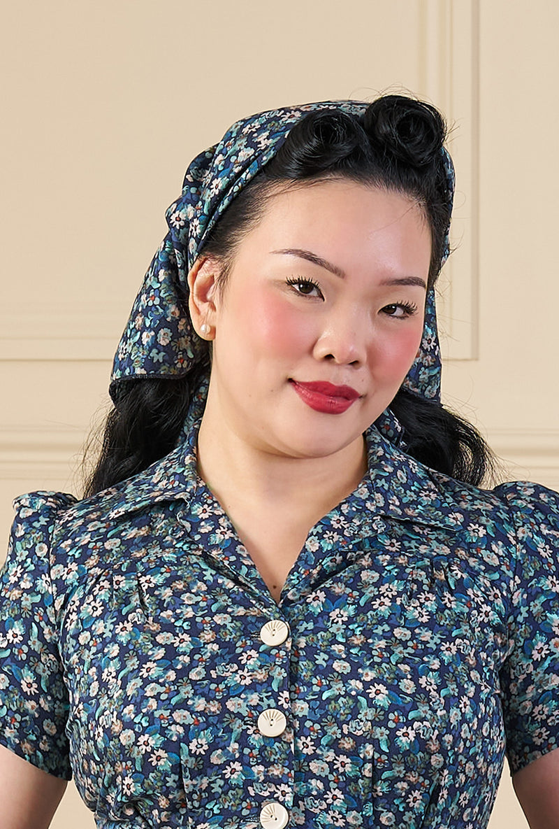 Marguerite Print Crepe Scarf