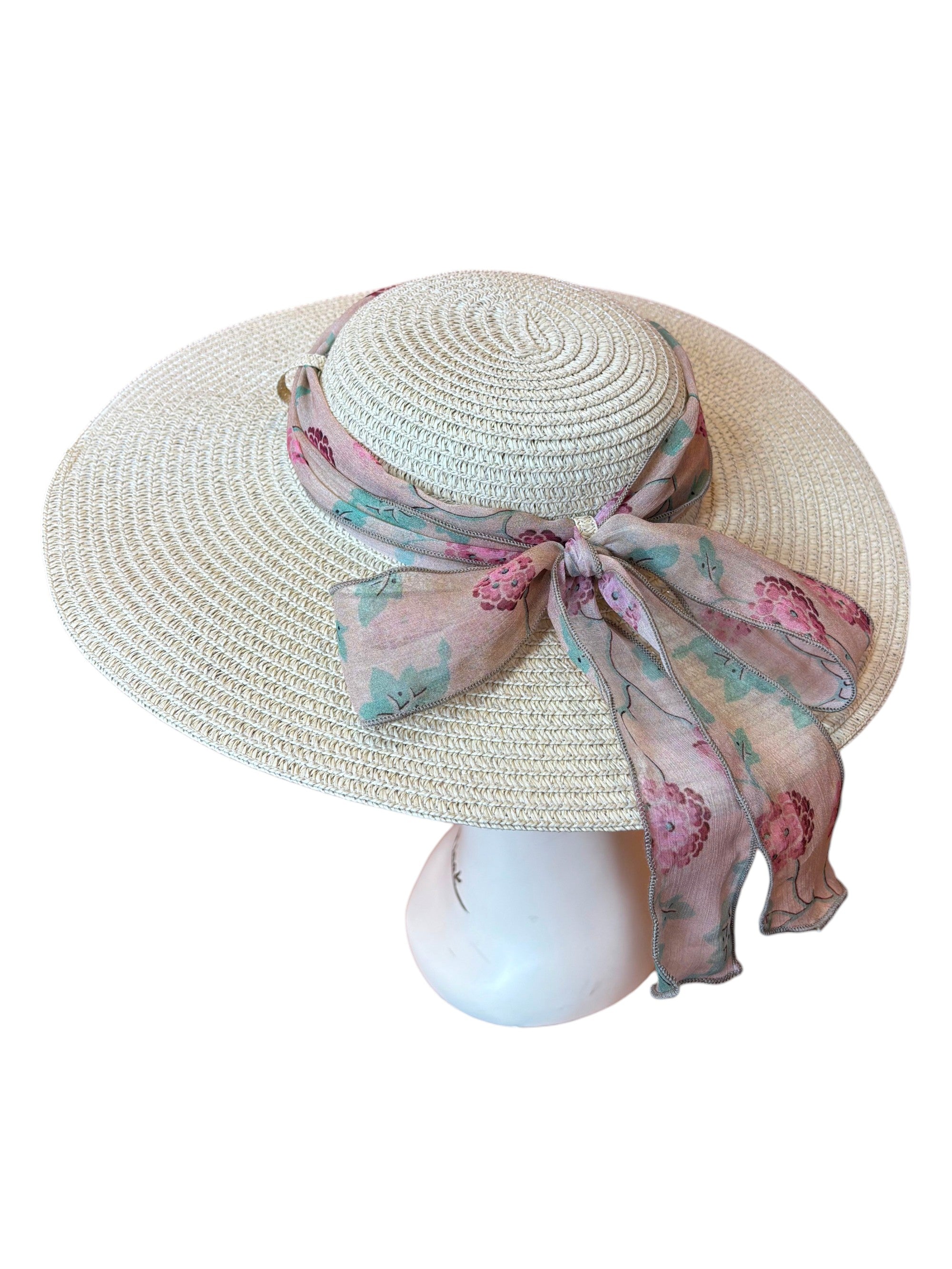 Vintage Tilt Hat - Hydrangea