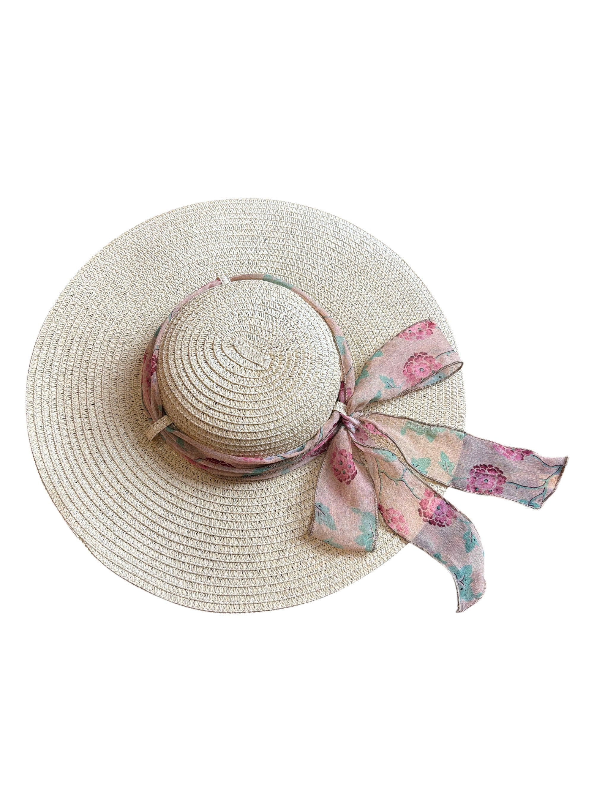 Vintage Tilt Hat - Hydrangea