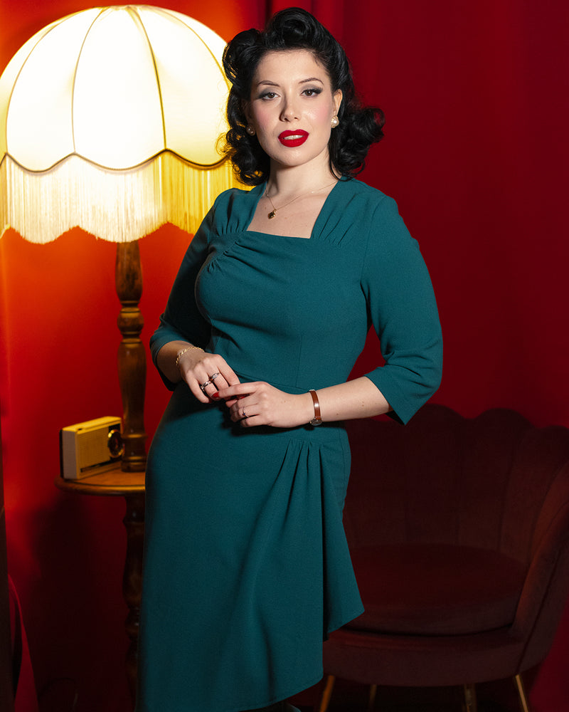 1940s O'Hara Cocktail Dress in Pacific