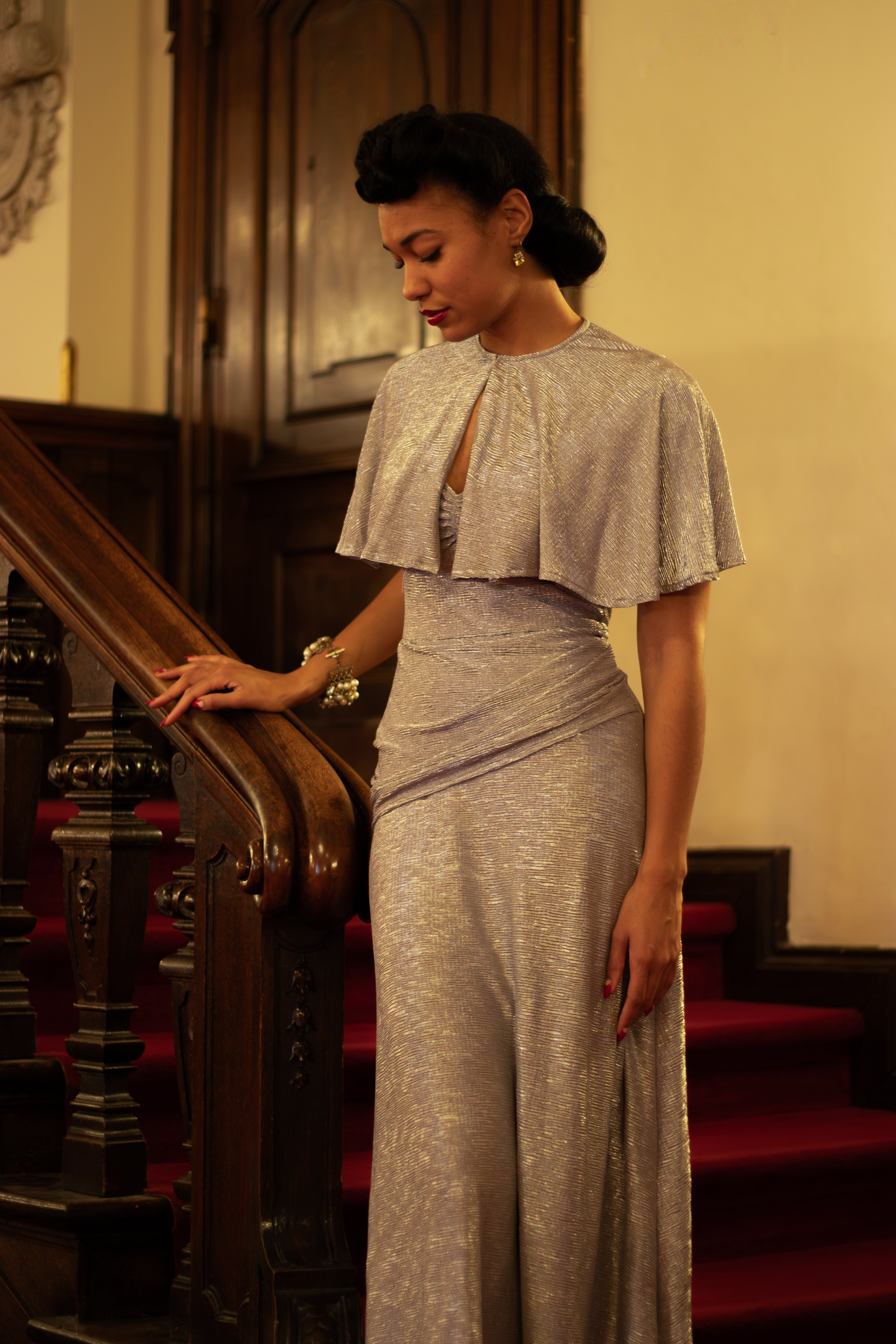 1940s evening dress Your Guide to Dresses Formal Step beyond the stars in this super limited edition 40's Sewing Pattern: Evening Dress