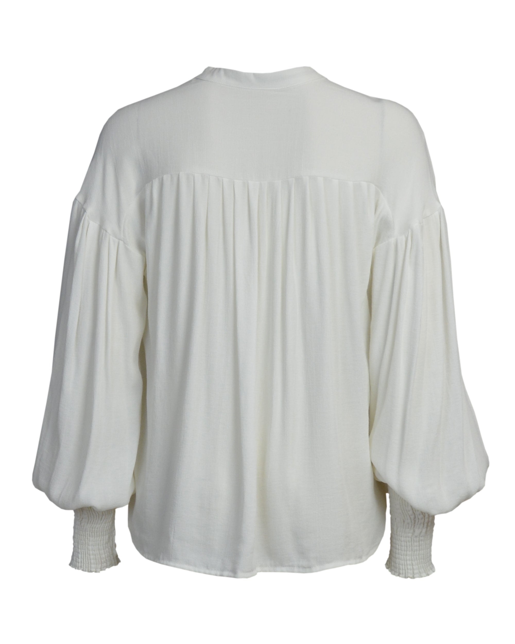 30s Poet Blouse in Ivory