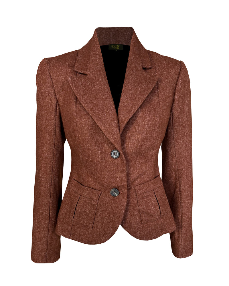1930s Tailored Jacket in Maple Wool