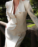 1930s Voyage Waterfall Jacket - Ecru
