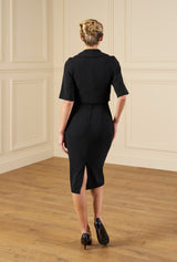 1960s Jackie O Dress & Jacket - Black