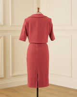 1960s Jackie O Dress & Jacket - Rosewood