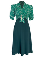 1930s Jitterbug Dress - Dia Deco Emerald