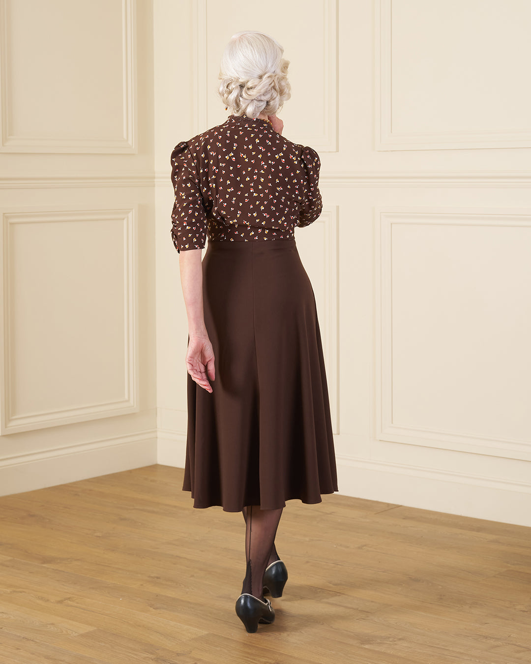 1930s Jitterbug Dress - Earth Pearl