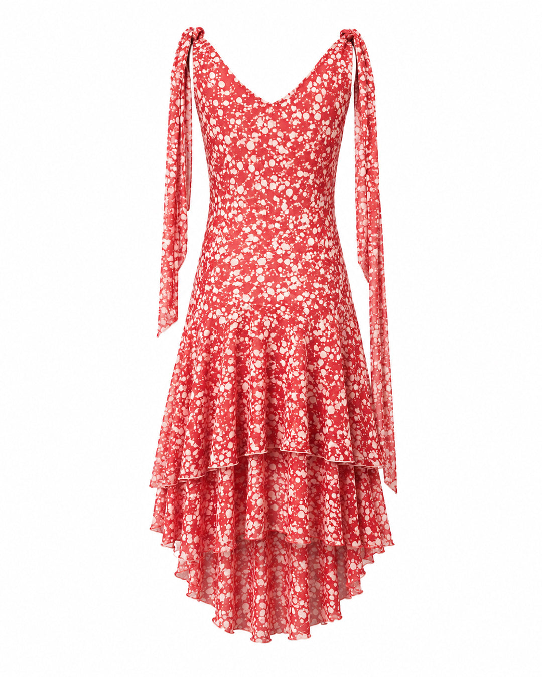 1920s Kitty Dress - Red Confetti
