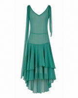 1920s Kitty Dress & slip - Jade Georgette