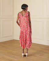 1920s Kitty Dress - Red Confetti