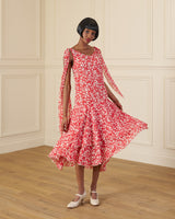 1920s Kitty Dress - Red Confetti
