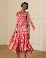 1920s Kitty Dress - Red Confetti