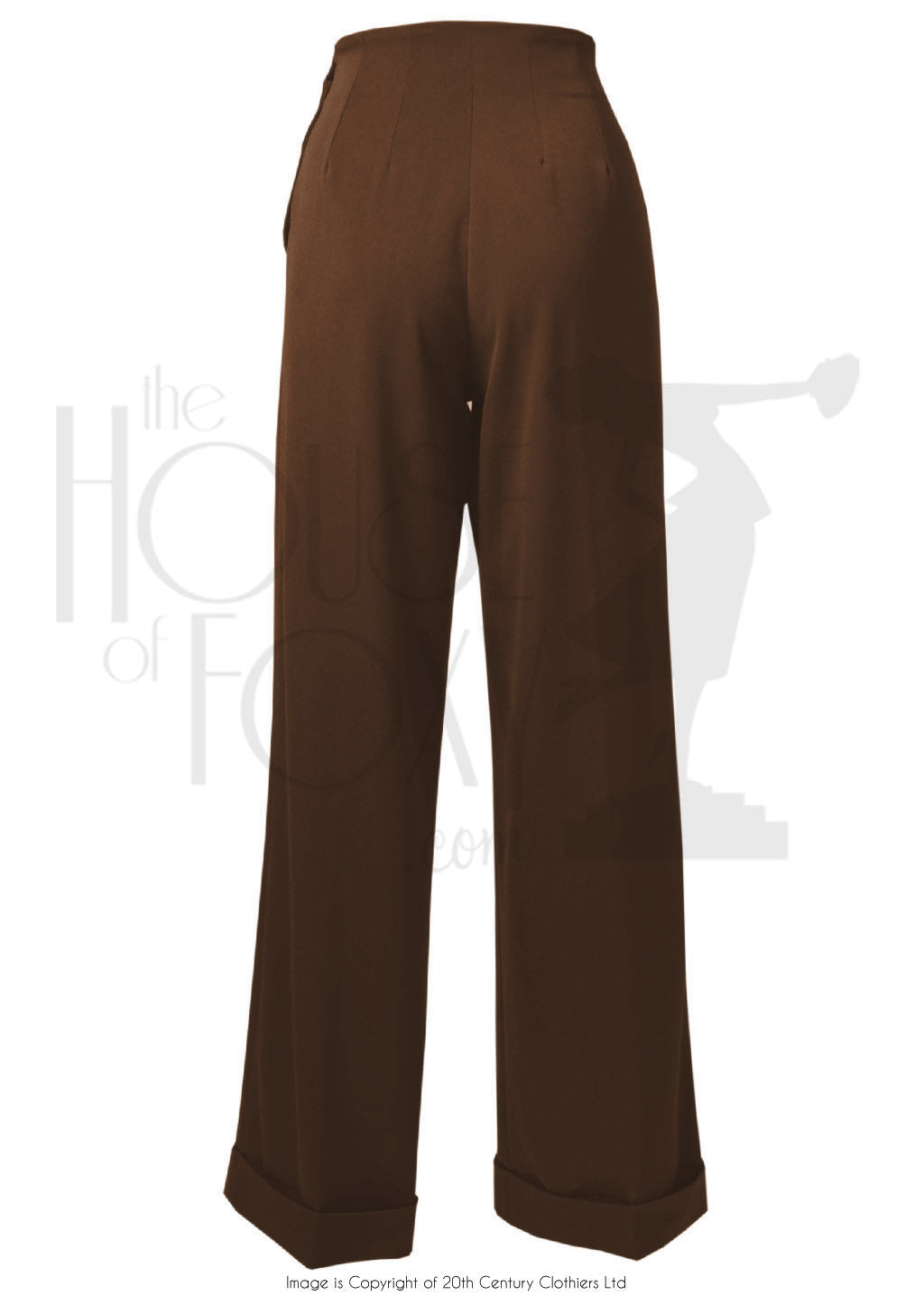 1940s Swing Trousers - Brown