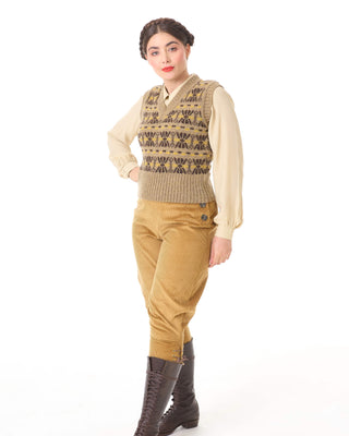 1920s Style Women’s Pants, Trousers, Knickers, Tuxedo Landgirl Breeches - Fawn CorduroyLandgirl Breeches - Fawn Corduroy  AT vintagedancer.com