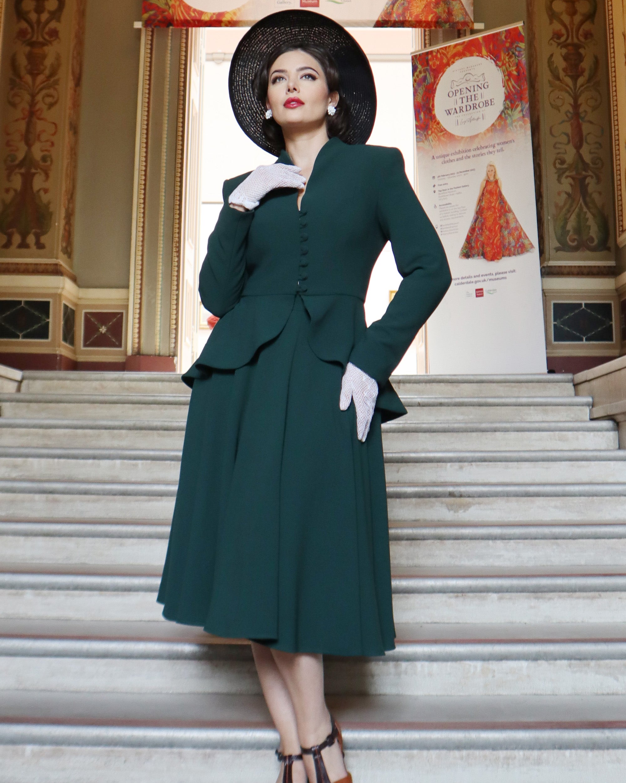 50s Premium Circle Skirt - Racing Green