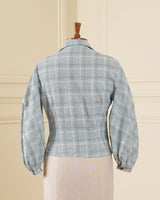 1950s Lola Blouse - Green Check
