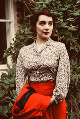 1950s Lola Blouse in Moonflower