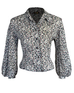 1950s Lola Blouse in Moonflower