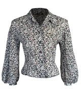 1950s Lola Blouse in Moonflower