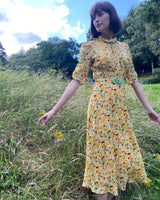 30s Loretta Bias Dress & Slip - Indian Summer
