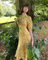 30s Loretta Bias Dress & Slip - Indian Summer