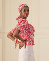 1930s Maddy Blouse - Red Confetti