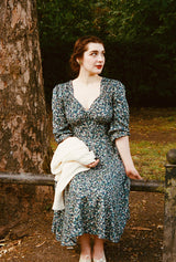 1940s Marian Tea Dress in Marguerite