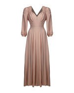 40s 'Marian' Midi Dress - Blush Pink
