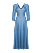 40s 'Marian' Midi Dress - Powder Blue