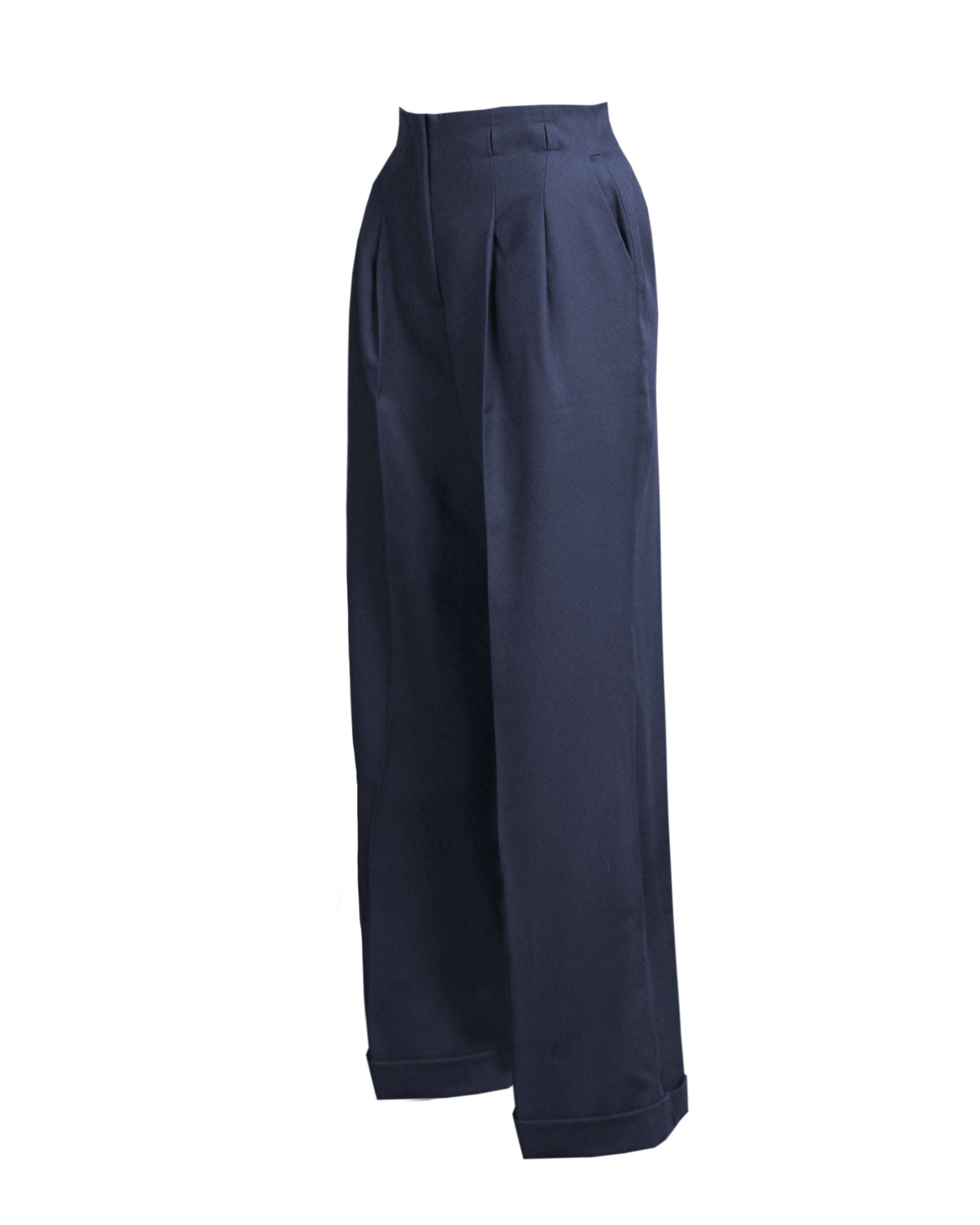 30s Marlene Trousers - navy twill