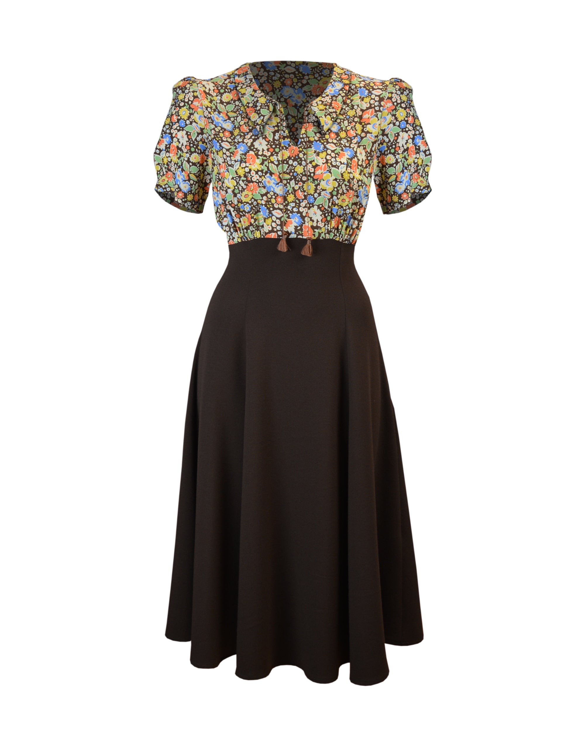 40s Martha Tea Dress - Autumn Posey