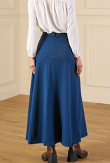 1970s Maxi Skirt - Cobalt Blue