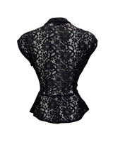 1950s Merle Blouse - Black Lace