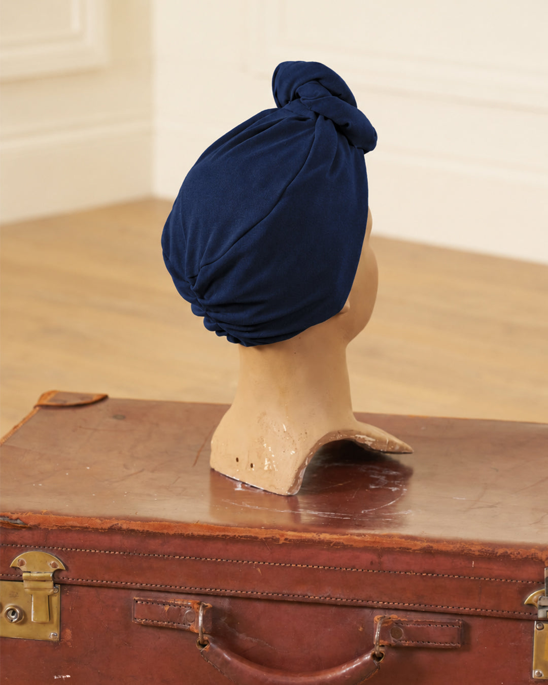 1940s Turban - Navy