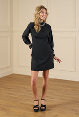 1960s Carnaby Mini Dress in Black and Rose Gold