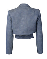 1940s Utility Buckle Jacket in Blue Wool