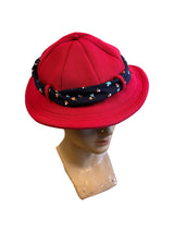 1930s Harbour Belle Hat - Red