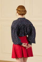 1930s Poet Blouse - Ocean Pearl