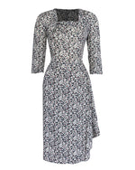 1940s O'Hara Cocktail Dress in Moonflower