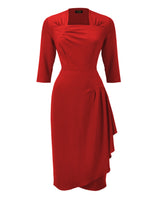 1940s O'Hara Cocktail Dress in Red