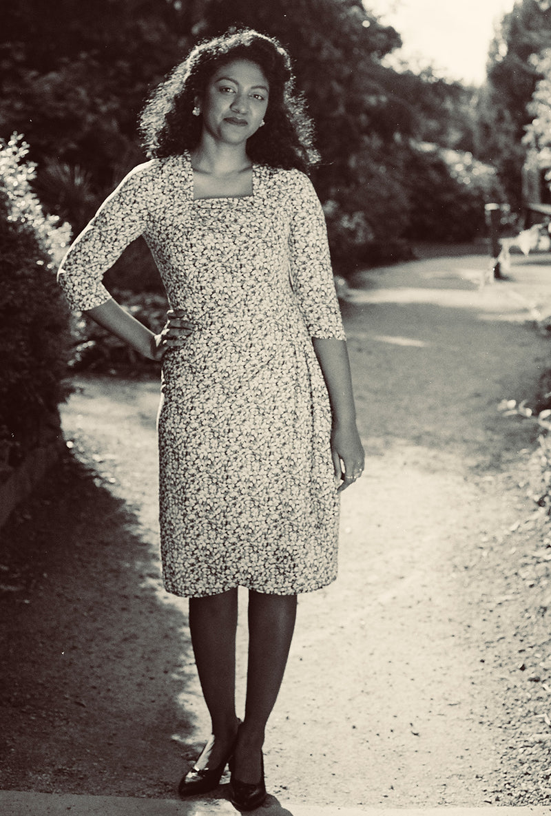 1940s O'Hara Cocktail Dress in Moonflower