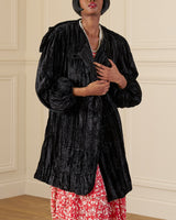 1920s Opera Coat - Black Velvet