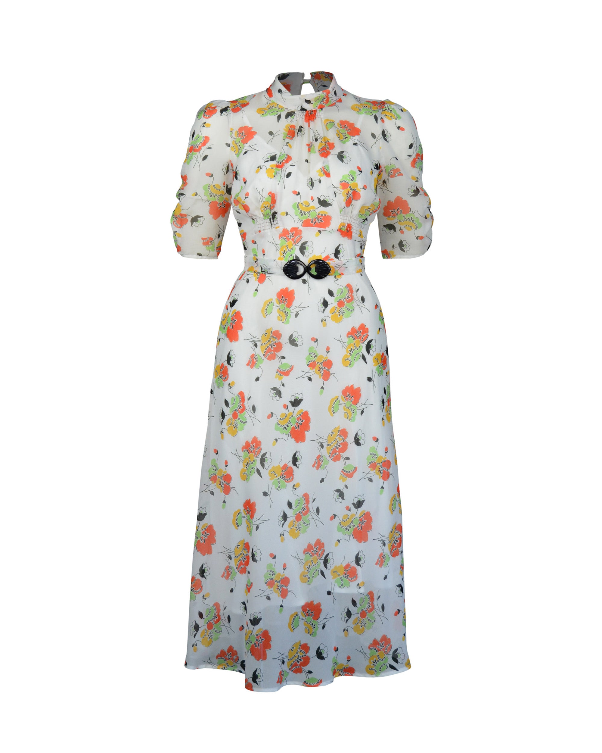 1930s Loretta Bias Dress - Golden Haze