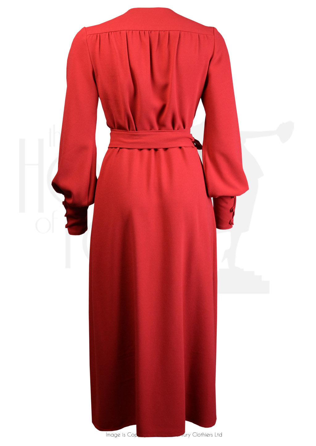 70s Ossie Wrap Dress - Red