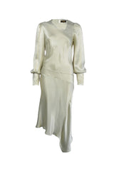 1920s Queenie Dress - Oyster Satin
