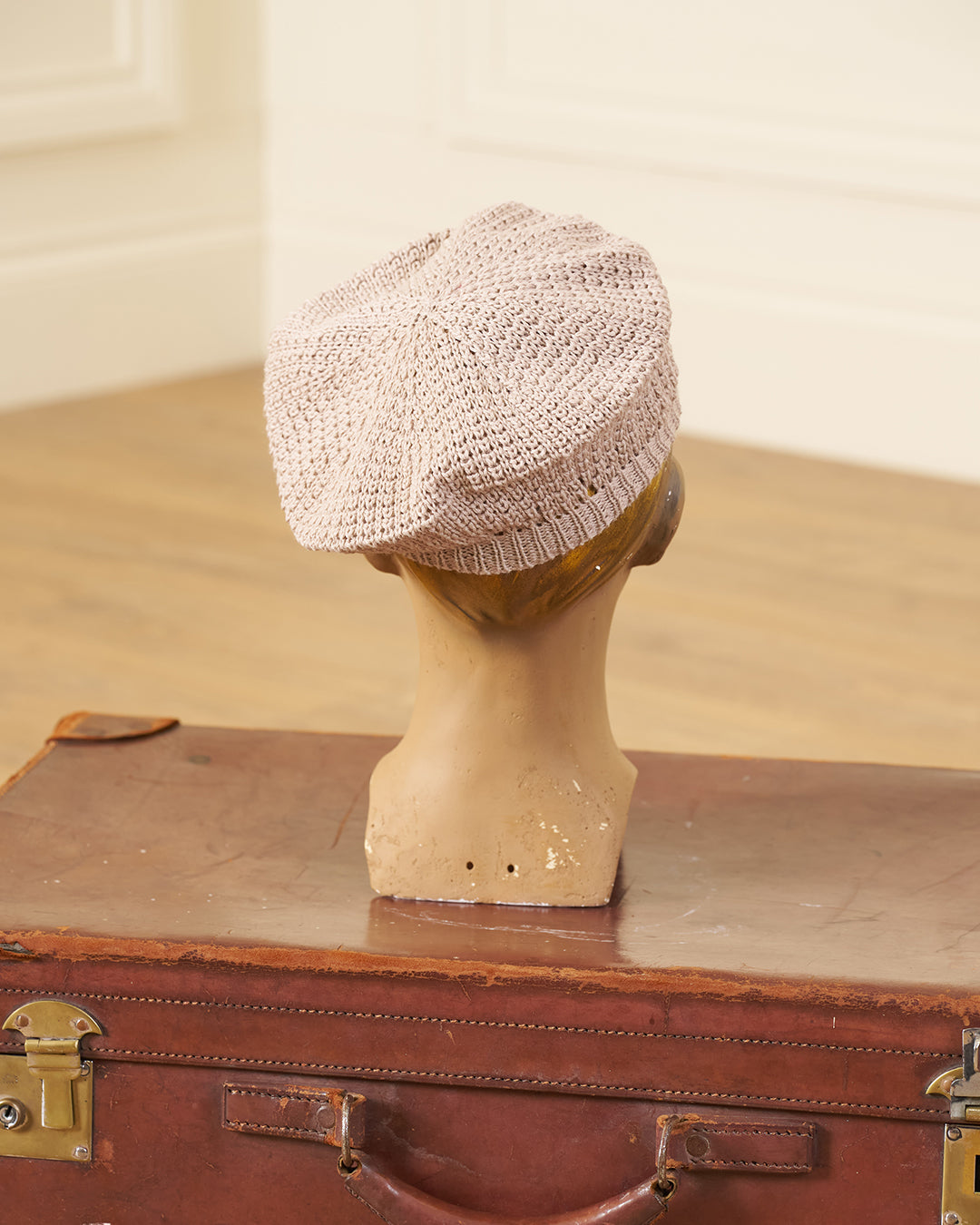 Knitted Beret - Pearl