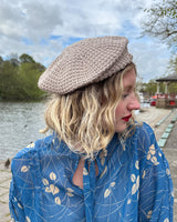 Knitted Beret - Pearl